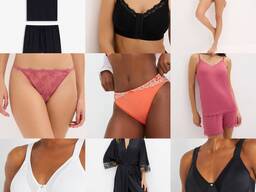 Damenunterwäsche Mix, BHs, Tops, Slips, Strings, Pyjamas, Badebekleidung, XS–XXXL