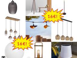 Lampen-Mix internationaler Marken, Tisch-, Hänge- und Stehlampen, Lagerware DE