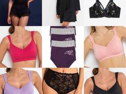 Damenunterwäsche Mix Neuware aus deutschen Katalogen, BHs, Slips, Pyjamas