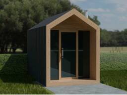Außensauna „Norden“ — Modell B 2/1K (isoliert) 1.86 × 2.30 m Aktionspreis –30%