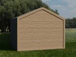 Außensauna „Norden“ — Modell B 4/2K (isoliert) 2.96 × 2.40 m Aktionspreis –30% - фото 1