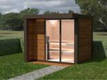 Außensauna „Typ Elegance”— Modell E 1/1K (isoliert) 2.45 × 2.30 m Aktionspreis –20% - фото 1