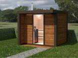 Außensauna „Typ Elegance”— Modell E 1/1K (isoliert) 2.45 × 2.30 m Aktionspreis –20% - фото 2