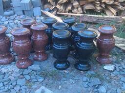 Балясины из камня, урны для праха