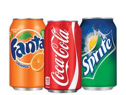 Coca Cola 330 ml, Sprite, Cola, Fanta, Lipton Eistee, Pepsi, Cola 330