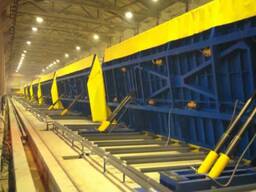 Equipment for the production of wall panels. SUMAB rotary tables.