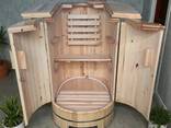 Mini sauna Cedar, phito barrel sauna with steam generator - фото 2