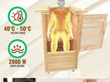 Mini-Sauna für zu Hause, tragbare Sauna, Sauna für den Balkon einer Wohnung - фото 7