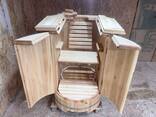Minisaunen, Fasssauna aus Lindenholz für 1 Person, Minisauna für Balkon, Sauna für Garten - фото 1