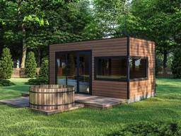 Modulare Sauna 6x3 m. schlüsselfertig vom Hersteller