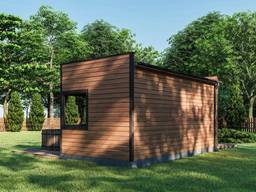 Modulare Sauna zum Verschenken 6x3 m. schlüsselfertig vom Hersteller