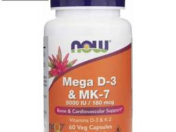 NOW Foods Mega D3 & MK-7 – Unterstützung für Knochen,