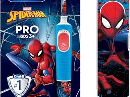 Oral-B Pro Kids Elektrische Zahnbürste Spider-Man – ab 3 Jahren – Blau/Rot