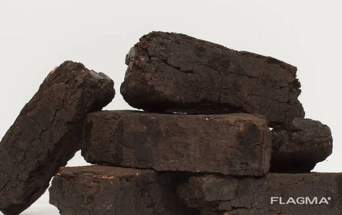 Peat briquettes