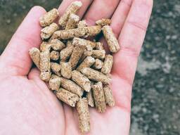 Quality pine wood pellets 6mm for domestic stoves.