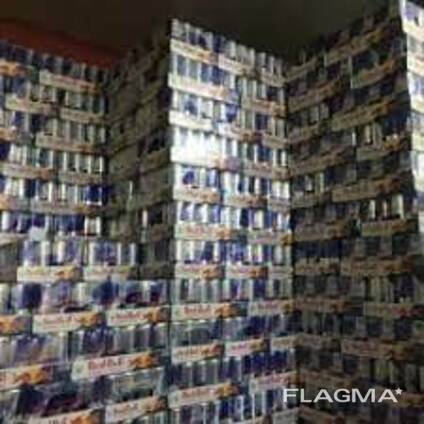 Red Bull Energy Drink -Pack of 24cans available on floor.