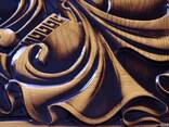 Резные деревянныые нарды «Спартанка» ручной работы