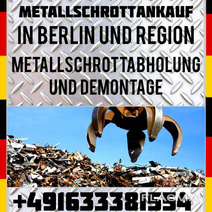 SchrottMetallAnkauf in Berlin. MetallSchrottAbholung in Berlin.