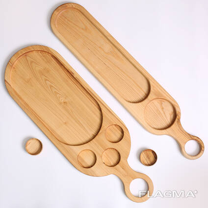 Товары для сервировки и подачи еды из натурального дерева ( Дуб)