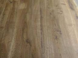 Solid oak countertops with a natural edge