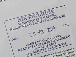 Справка о несудимости в Польше