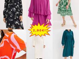 Stock Kleider-Mix, Kategorie A, Modelle für Frühling, Sommer und Herbst, Größen 32–54