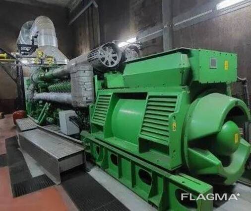 Verwendete Jenbacher JGS 620/612 GPP, 4 MW. 2014, Pyrolysegas