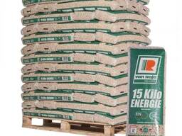 Wood Pellets , all language text on 15kg bags